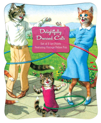 Delightfully Dressed Cats Prints Pack