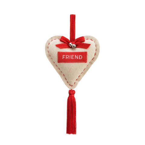 Friend Heart Tassel Ornament
