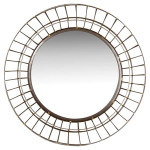 CAGED WIRE MIRROR-Pick Up Only