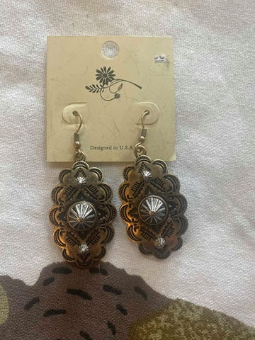 Metal Aztec Earrings!!!