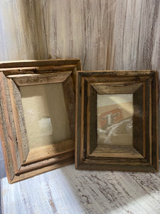 Recycled Wood Frame- Natural Small