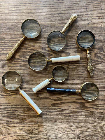 Antique Distressed Magnifying Glass- 7 Styles!!