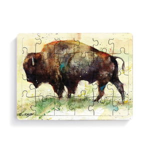 Standing Buffalo Postcard Puzzle