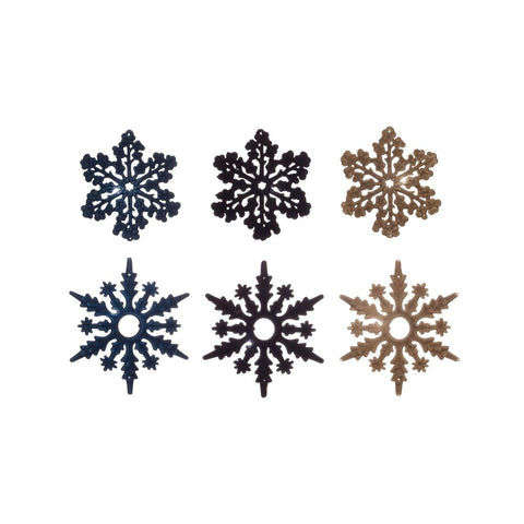 Flocked Snowflake Ornament