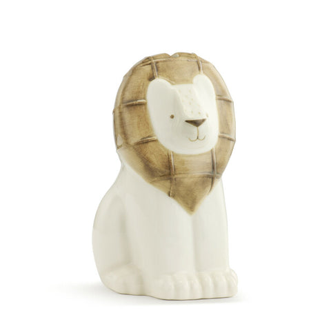 Leonard the Lion Bank Stoneware w/ Stopper